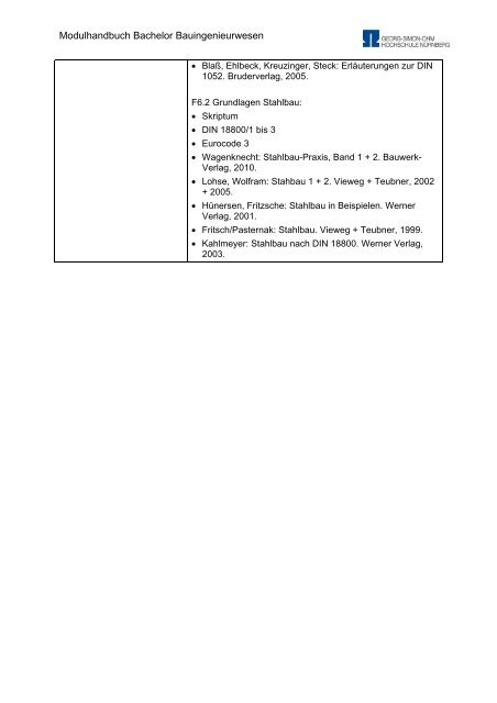 Modulhandbuch Bachelor Bauingenieurwesen - Georg-Simon-Ohm ...
