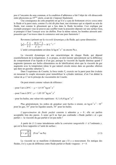 FLUIDES EN ÉCOULEMENT Méthodes et modèles Jacques PADET