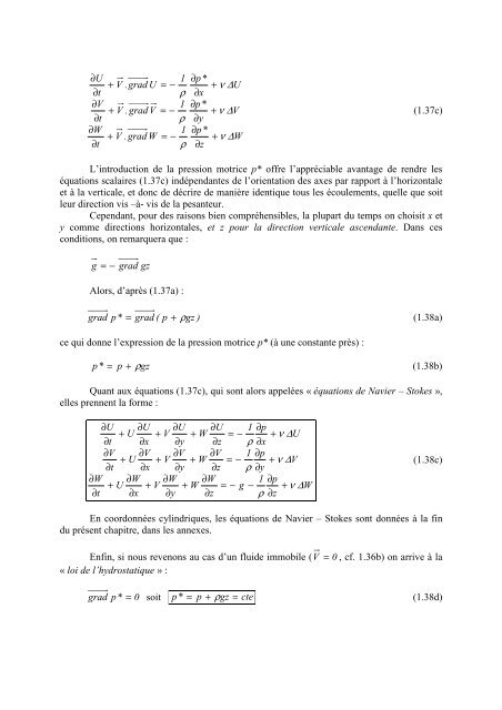 FLUIDES EN ÉCOULEMENT Méthodes et modèles Jacques PADET