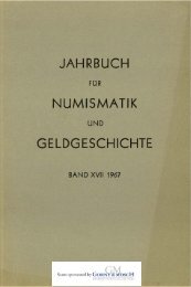 1967 Band XVII - Bayerische Numismatische Gesellschaft eV