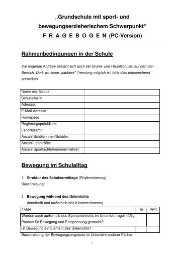 GSB-Schulen - Fragebogen LIS Ludwigsburg