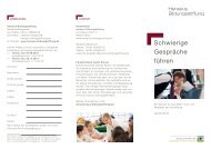 Schwierige Gespräche führen - Heraeus Bildungsstiftung