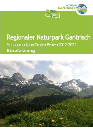 Managementplan - Naturpark Gantrisch
