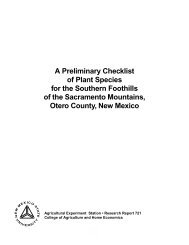 A Preliminary Checklist of Plant Species for the Southern Foothills of ...