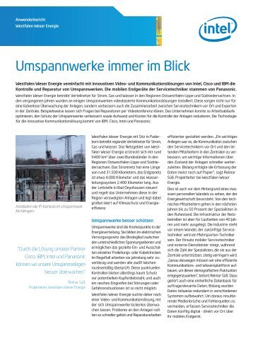 Umspannwerke immer im Blick - Intel