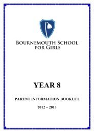 8. - Bournemouth School for Girls