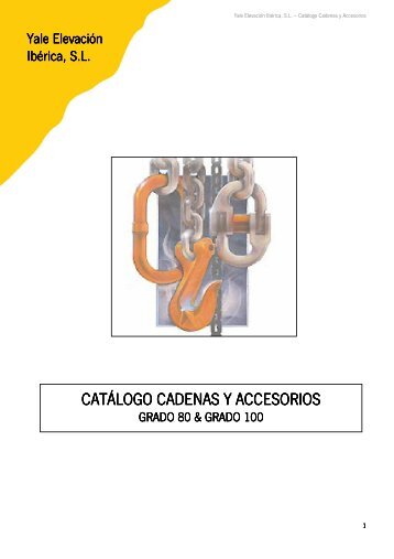 catálogo cadenas y accesorios catálogo cadenas y accesorios