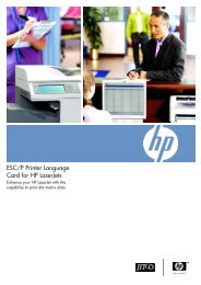 ESC/P Printer Language Card for HP LaserJets
