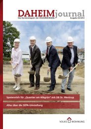 DAHEIMjournal als PDF - Volkswohnung