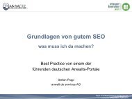 Der Vortrag zum Download - Open Text Websolutions Usergroup eV