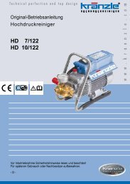 HD 7/122 HD 10/122 - Kranzle