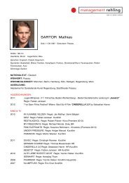 SARTOR Mathias - Management Rehling