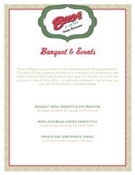 Group Menu (PDF) - Buca di Beppo