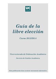 Guía de la libre elección - Universidad de Cantabria