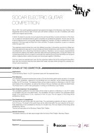 SOCAR ELECTRIC GUITAR COMPETITION - Montreux Jazz Festival