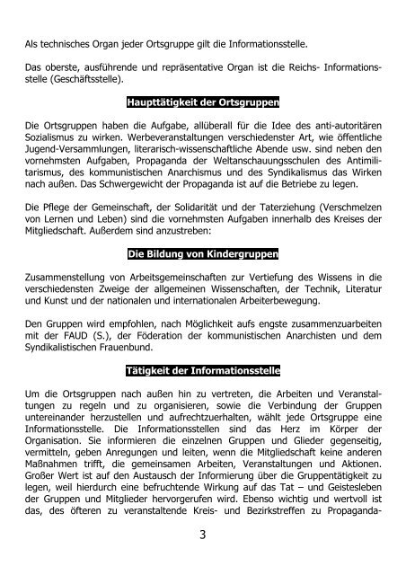 Organisatorische Leitsätze der Syndikalistisch-Anarchistischen ...