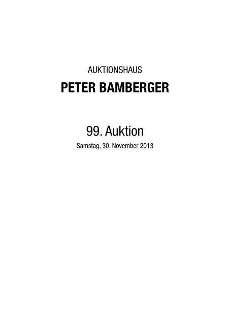 Bitte hier klicken um den Katalog zu öffnen - Auktionshaus Peter