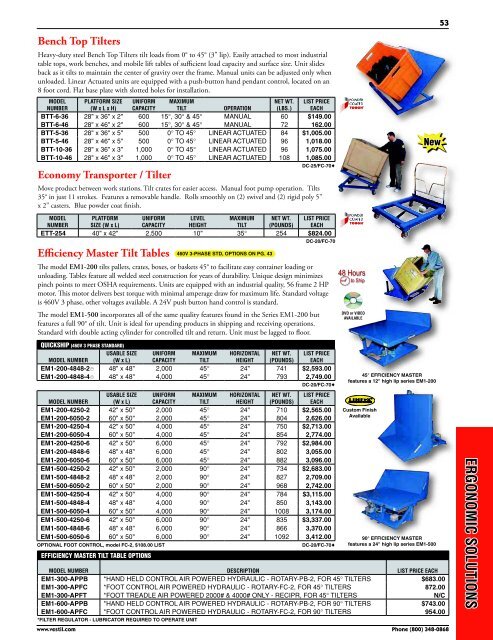 Material Handling Catalog - Casters