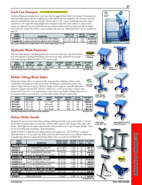 Material Handling Catalog - Casters