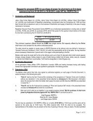 Request for proposal (RfP) for purchase of power for short term on ...