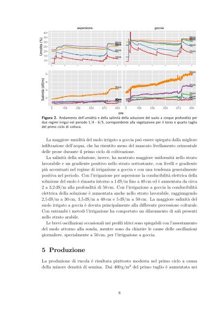 Coltivazione ecocompatibile di rucola per quarta gamma - Regione ...