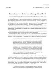 Enfermedades raras. El síndrome de Morgagni Stewart Morel