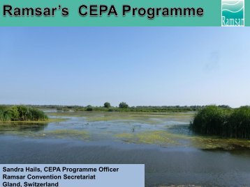 Sandra Hails, CEPA Programme Officer Ramsar Convention ...