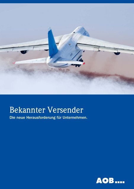 Bekannter Versender - AOB