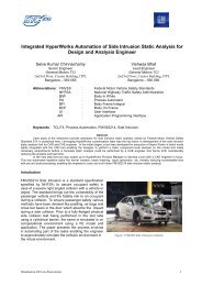 Integrated HyperWorks Automation of Side Intrusion Analysis for