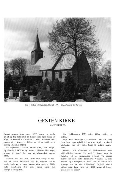 GESTEN KIRKE - Danmarks Kirker - Nationalmuseet