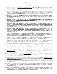 PUBLICAÇÕES 2009 ARTIGOS 1. Adati, R. D.; Lima, S. A. M. ...