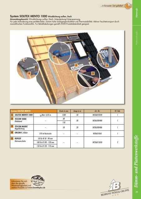 Lagerprogramm & Preisinformationen - Behrens-Wöhlk-Gruppe