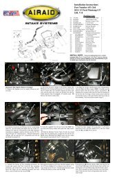 Installation Instructions Part Number 451-264 2011-13 Ford - Airaid