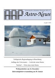 AAP Astro-News 4/2005 - Sternwarte Nordschwarzwald