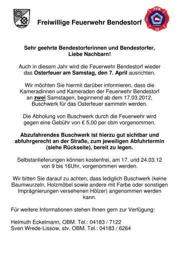 der Flyer zum Download - Bendestorf