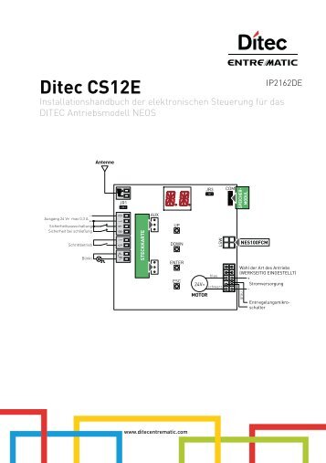 Ditec CS12E - DITEC ENTREMATIC