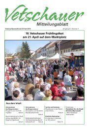 Mitteilungsblatt - Vetschau/Spreewald