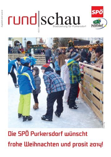 Die SPÖ Purkersdorf wünscht frohe Weihnachten und prosit 2014!