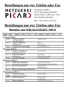 4 Free Magazines From Metzgerei Picard De