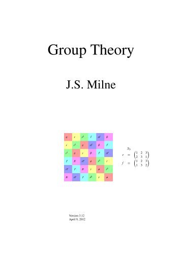 Group Theory - James Milne