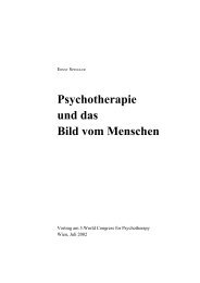 Gesamten Beitrag lesen ...(Pdf) - Ernst Spengler, Psychotherapeut ...
