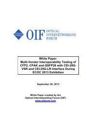 White Paper: Multi-Vendor Interoperability Testing of CFP2, CPAK ...