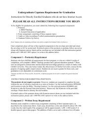 Capstone Requirement for Graduation - Global University