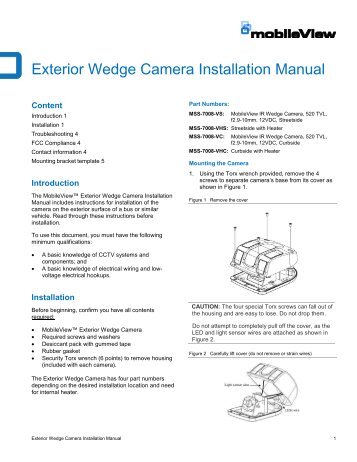 MobileView Exterior Wedge Installation Manual - Interlogix