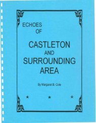 Echoes of Castleton and Surrounding Area - Genealogical Society ...