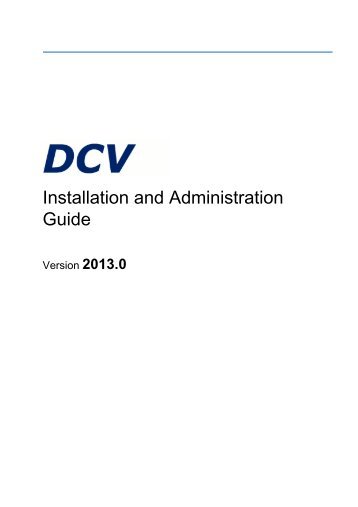 NICE DCV 2013.0 Guide