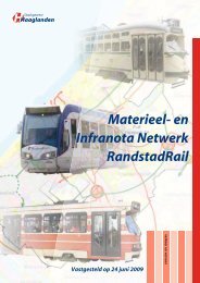 Materieel- en Infranota Netwerk RandstadRail - Stadsgewest ...