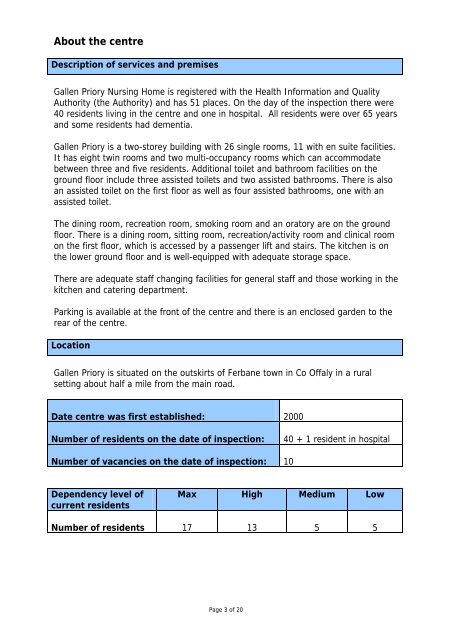 Gallen Priory Nursing Home, 37, inspection report 28 - hiqa.ie