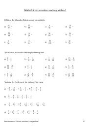 Brüche kürzen, erweitern und vergleichen 3 - Uebungen-mathe.de