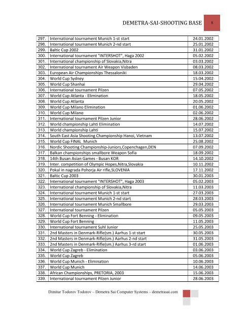 see the competitions - Demetra Sai Computer Systems